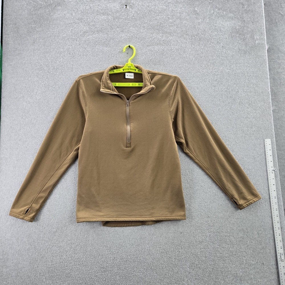 Condor Men Sweatshirt‎ L Brown Activewear Gorpcore Zipper Long Sleeve